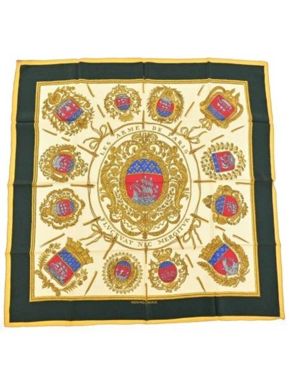 Hermes Bandana Scarf Ivory